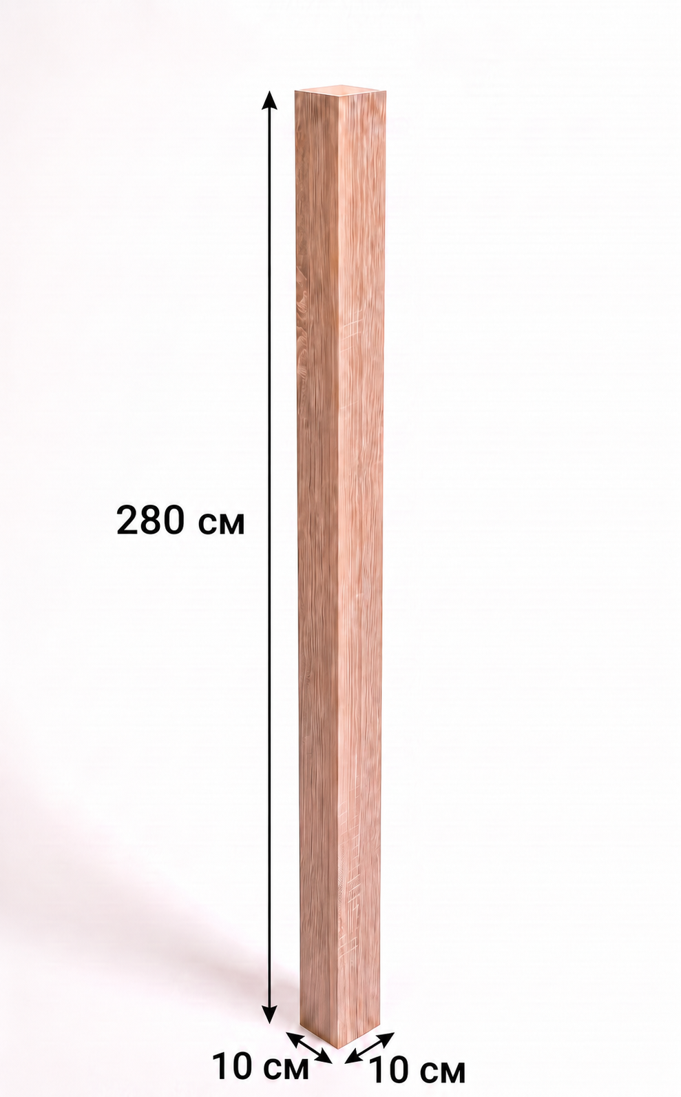 Колонна интерьерная сборная Дуб Винтаж 2800 x 100 x 100 мм