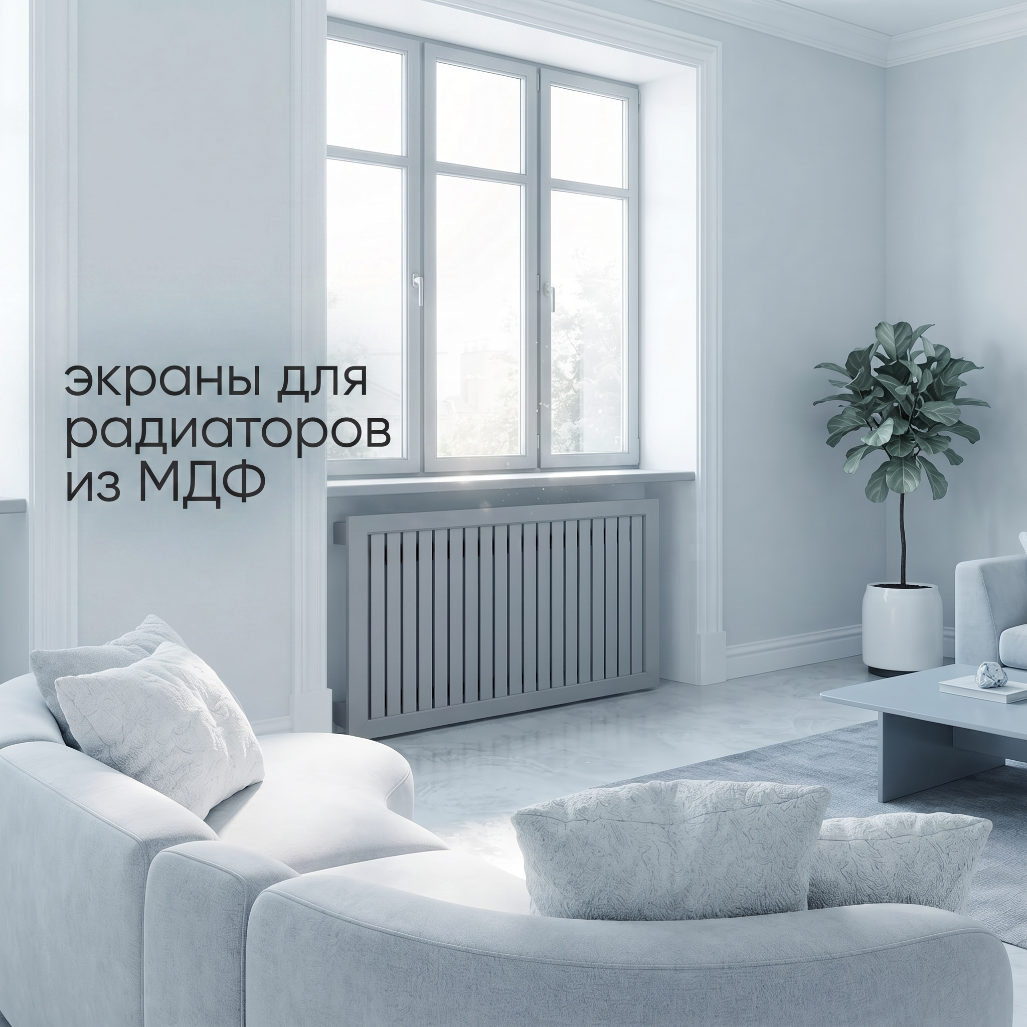 Реечные экраны для радиаторов ДеЛюкс