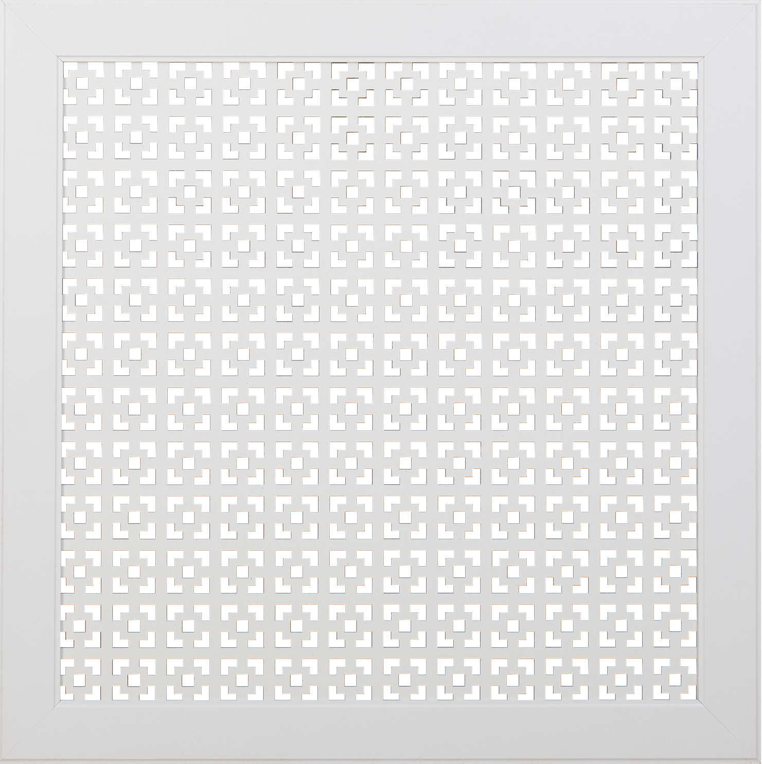 Экран для радиатора 60 x 60 см Дамаско Белый ДеЛюкс