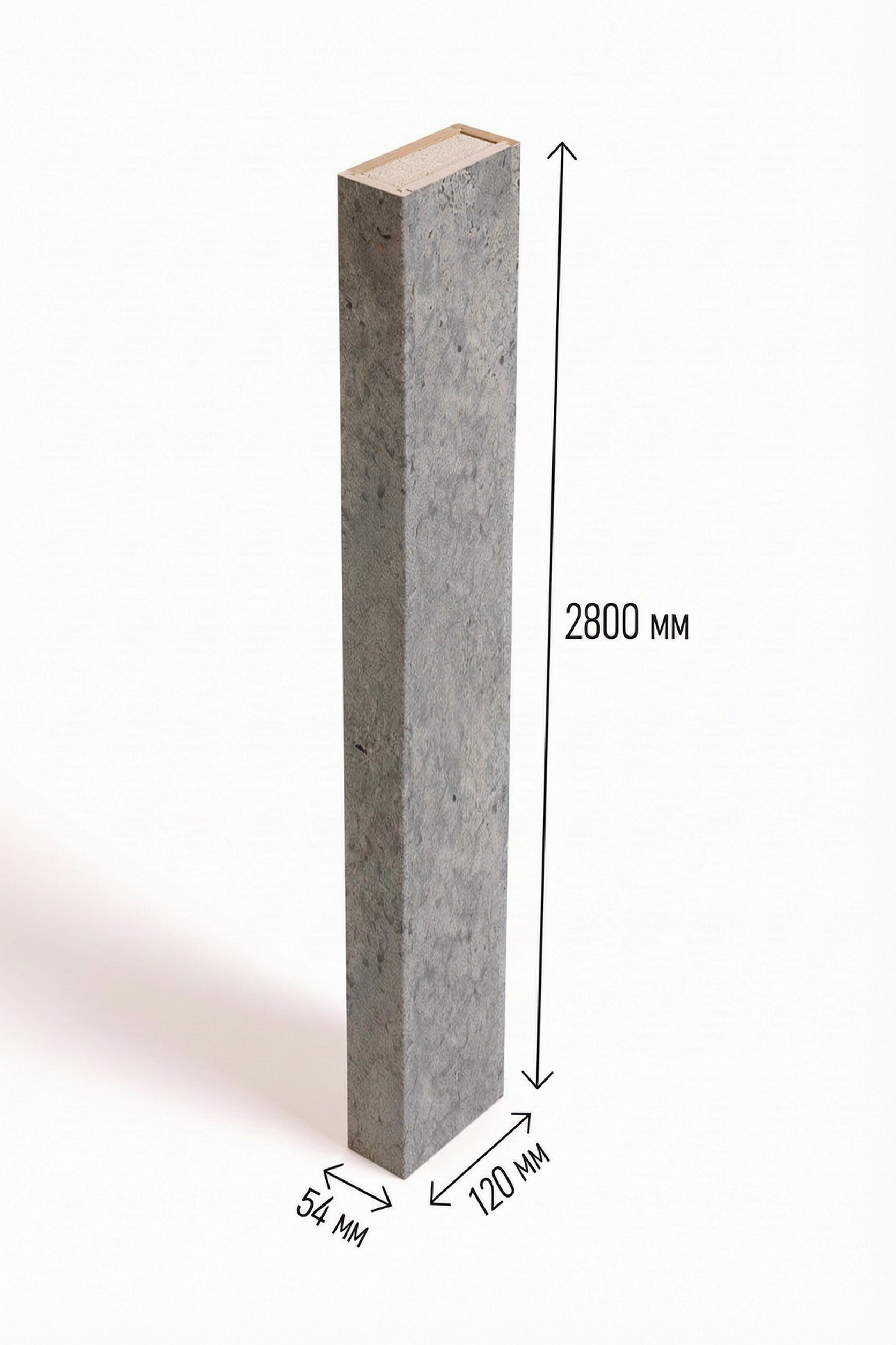 Колонна интерьерная сборная Бетон 2800 x 120 x 54 мм